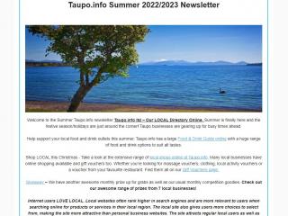 Taupo.info Summer 2022/2023 Newsletter