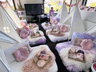 TEE PEE SLEEPOVER PARTIES
