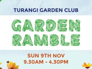 Turangi Garden Club Garden Ramble Visit 10 gardens around Turangi, Motuoapa and Oruatua, on the eastern and southern shore of Lake Taupo