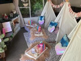 TEE PEE SLEEPOVER PARTIES